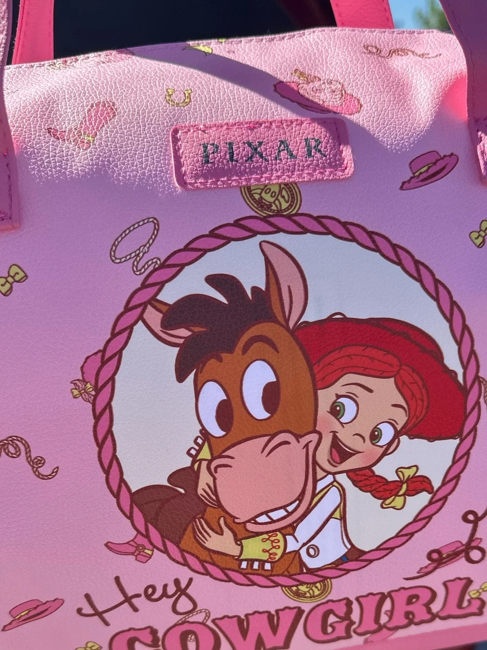 Pixar Pink 'Hey Cowgirl' Toy Story Jessie Kids Duffle Bag